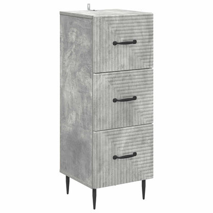 Mobile con Cassetti Grigio Cemento 33 x 34,5 x 89,5 cm