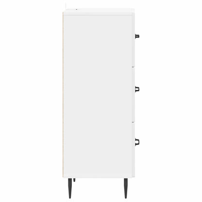 Mobile con Cassetti Bianco Lucido 33 x 34,5 x 89,5 cm