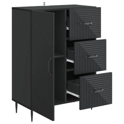 Credenza Nero 66 x 34,5 x 89,5 cm Legno ingegnerizzato