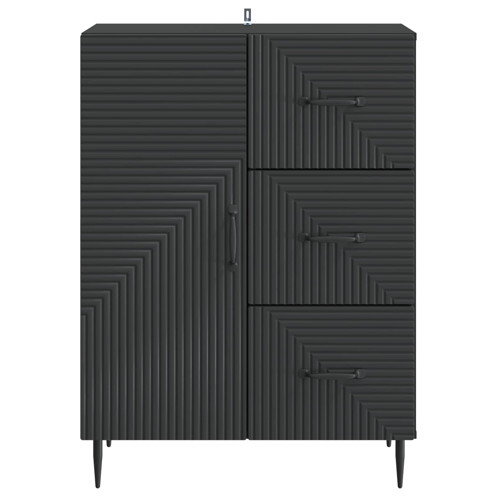 Credenza Nero 66 x 34,5 x 89,5 cm Legno ingegnerizzato | homemem39