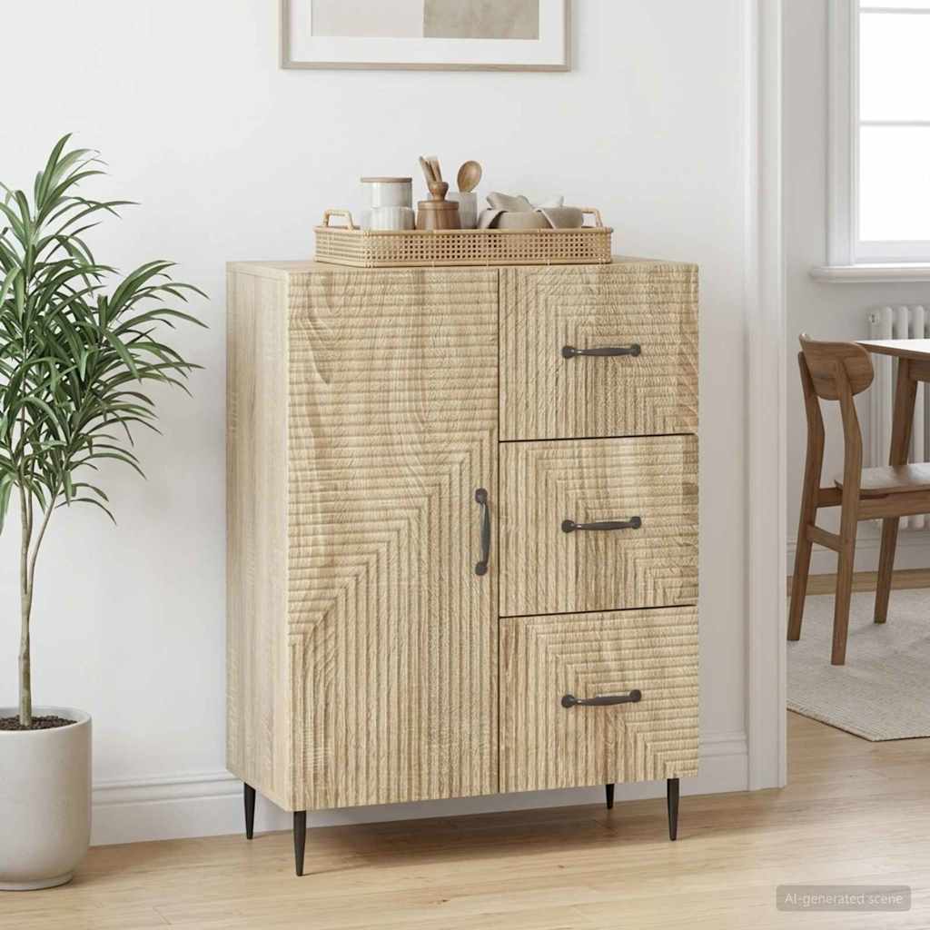 Credenza Rovere Sonoma 66 x 34,5 x 89,5 cm Legno ingegnerizzato