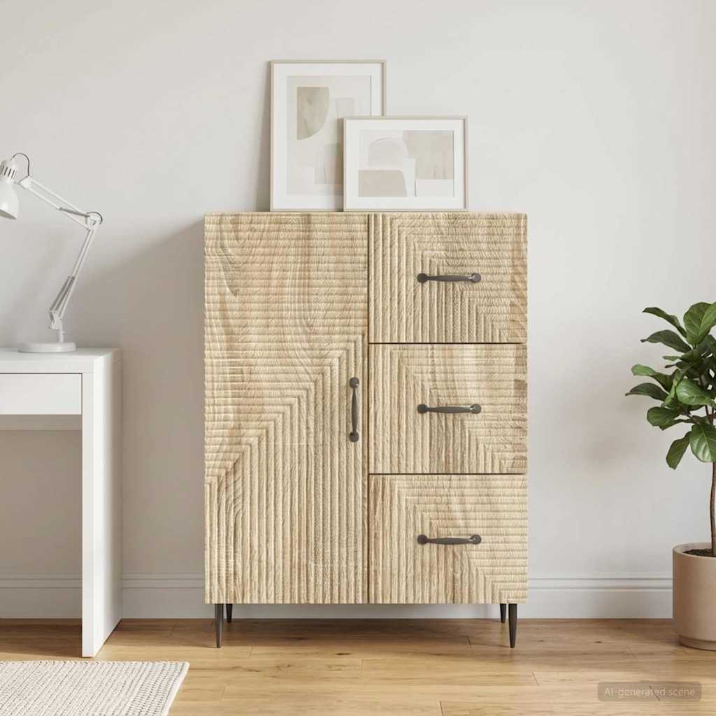 Credenza Rovere Sonoma 66 x 34,5 x 89,5 cm Legno ingegnerizzato