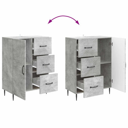 Credenza con cassetto Grigio Cemento 66 x 34,5 x 89,5 cm