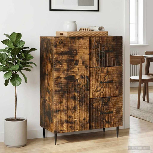 Credenza Rovere Fumo 66 x 34,5 x 89,5 cm Legno ingegnerizzato
