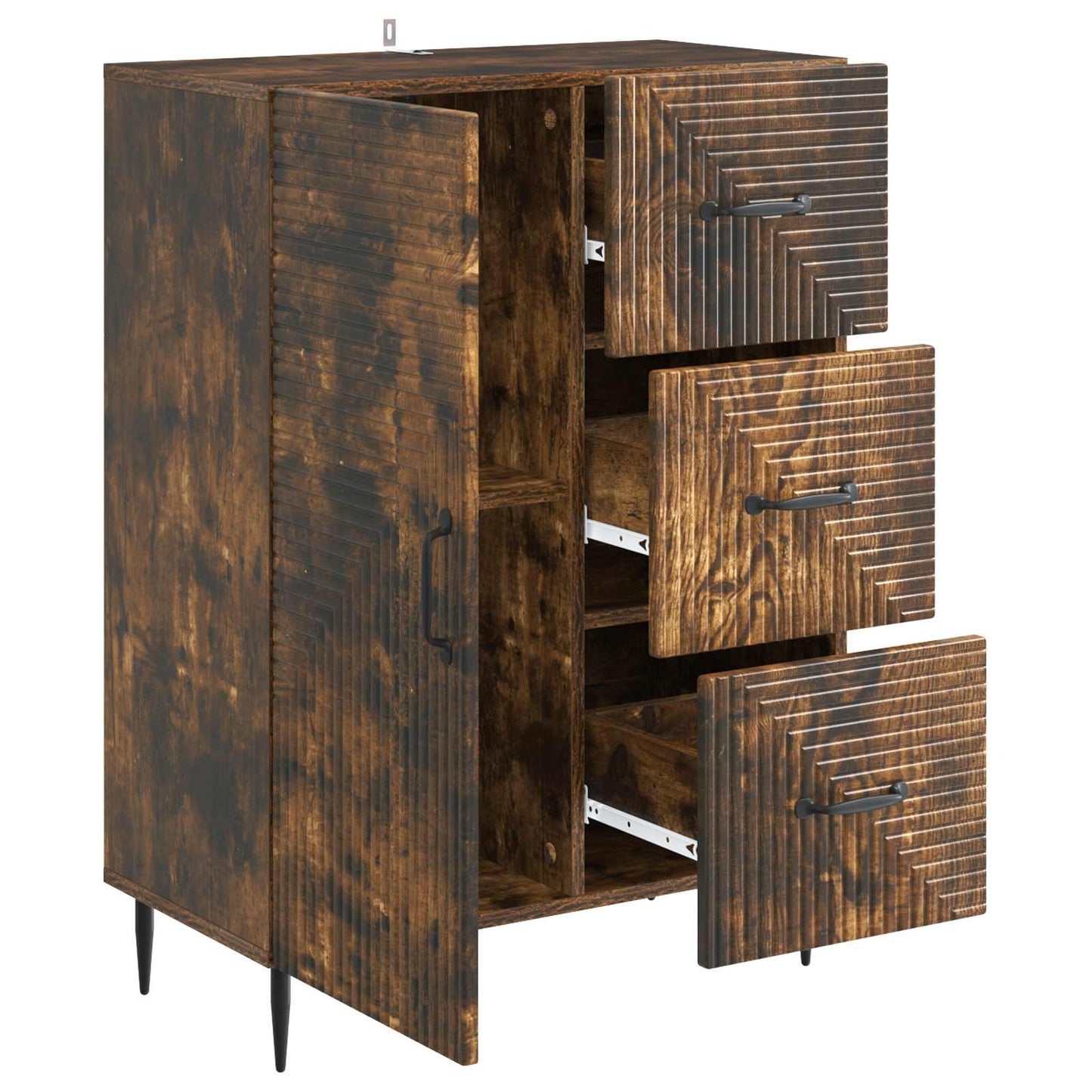 Credenza Rovere Fumo 66 x 34,5 x 89,5 cm Legno ingegnerizzato