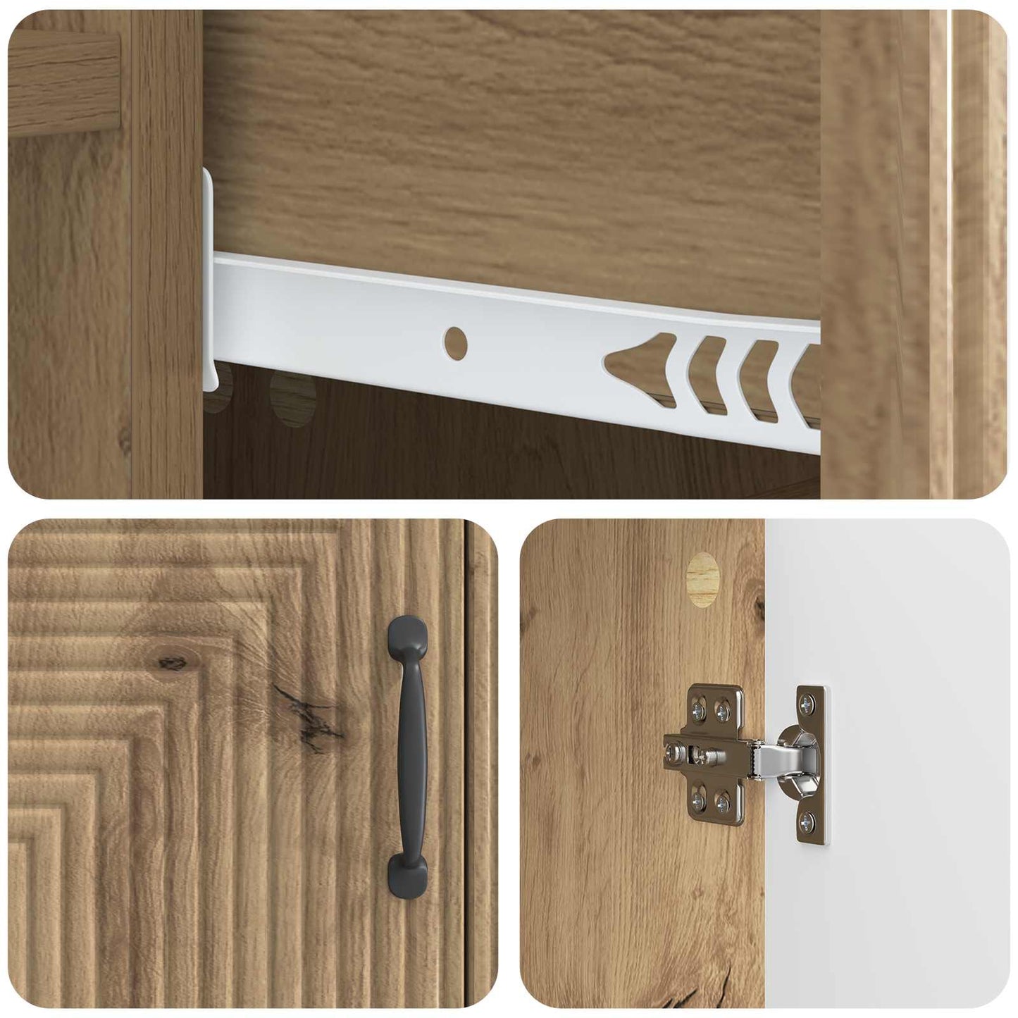 Credenza con cassetto Rovere Artigianale 66 x 34,5 x 89,5 cm