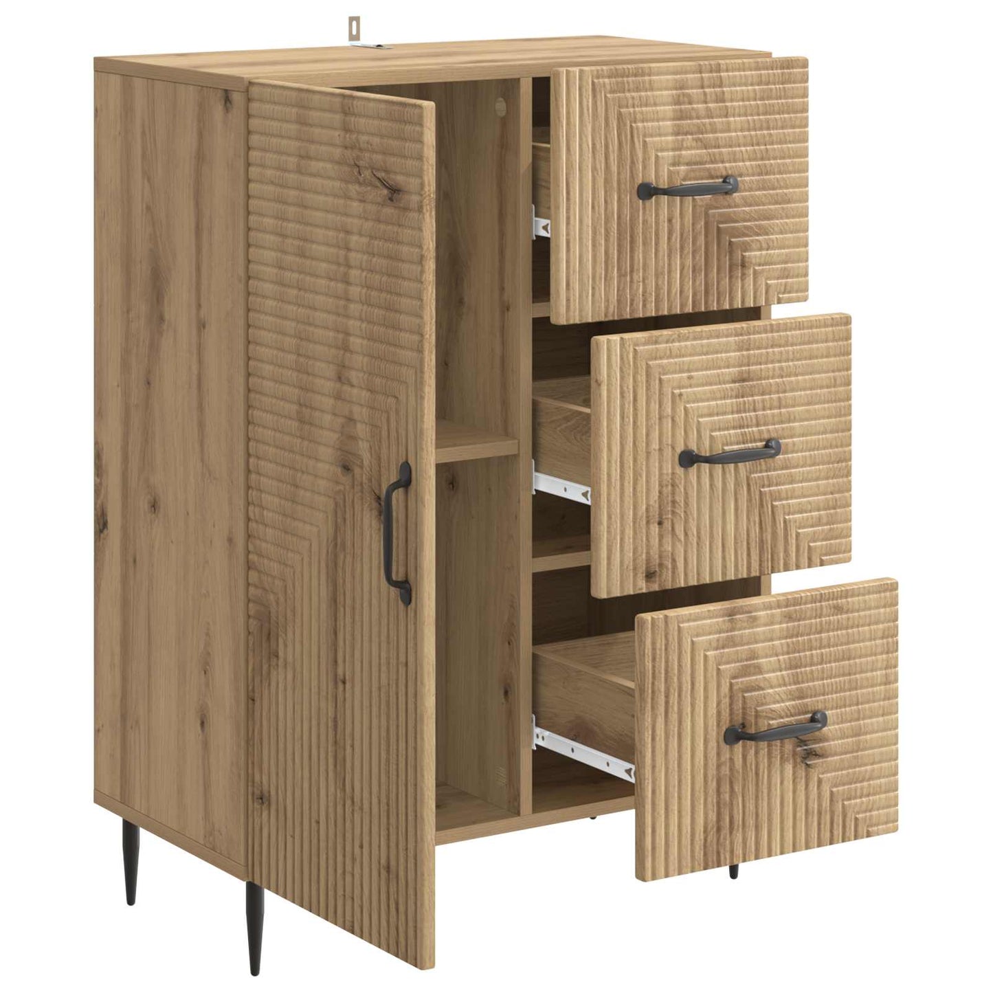 Credenza con cassetto Rovere Artigianale 66 x 34,5 x 89,5 cm