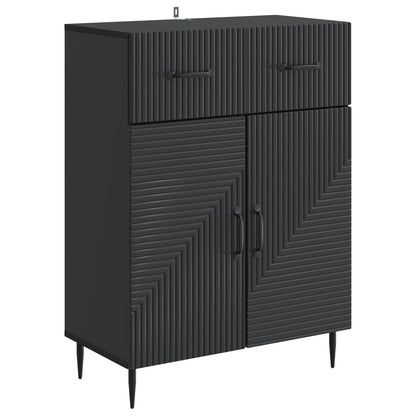 Credenza Nero 66 x 34,5 x 89,5 cm Legno ingegnerizzato