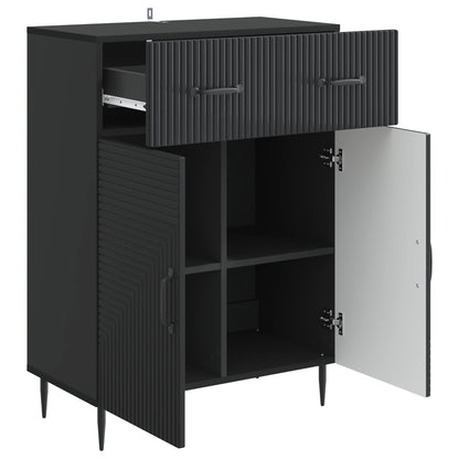 Credenza Nero 66 x 34,5 x 89,5 cm Legno ingegnerizzato