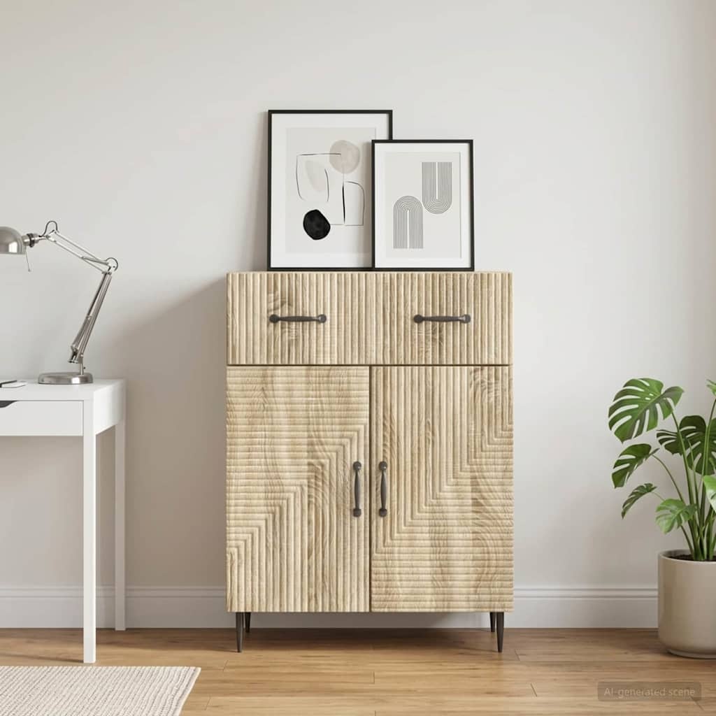 Credenza Rovere Sonoma 66 x 34,5 x 89,5 cm Legno ingegnerizzato