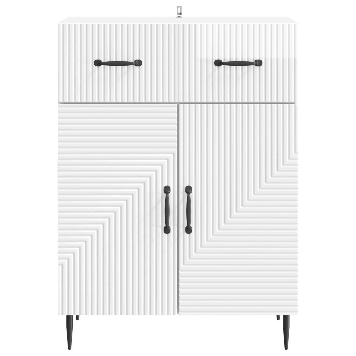 Credenza Bianco Lucido 66 x 34,5 x 89,5 cm Legno ingegnerizzato | homemem39