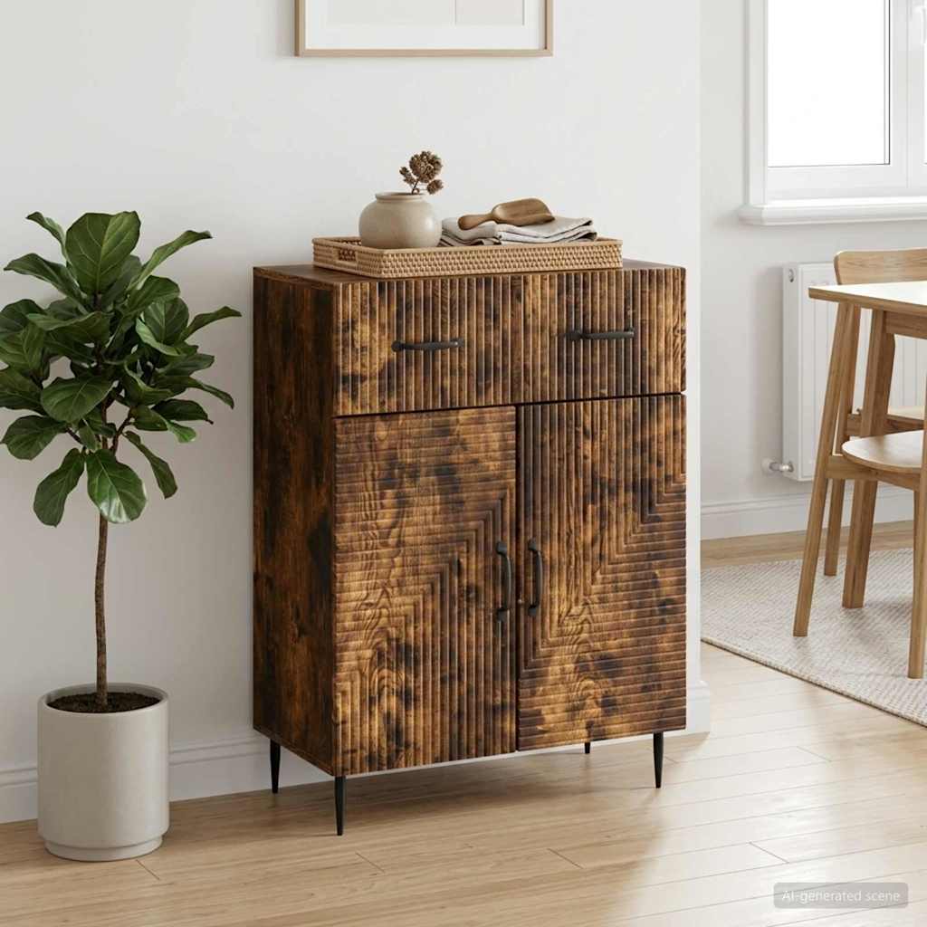 Credenza Rovere Fumo 66 x 34,5 x 89,5 cm Legno ingegnerizzato