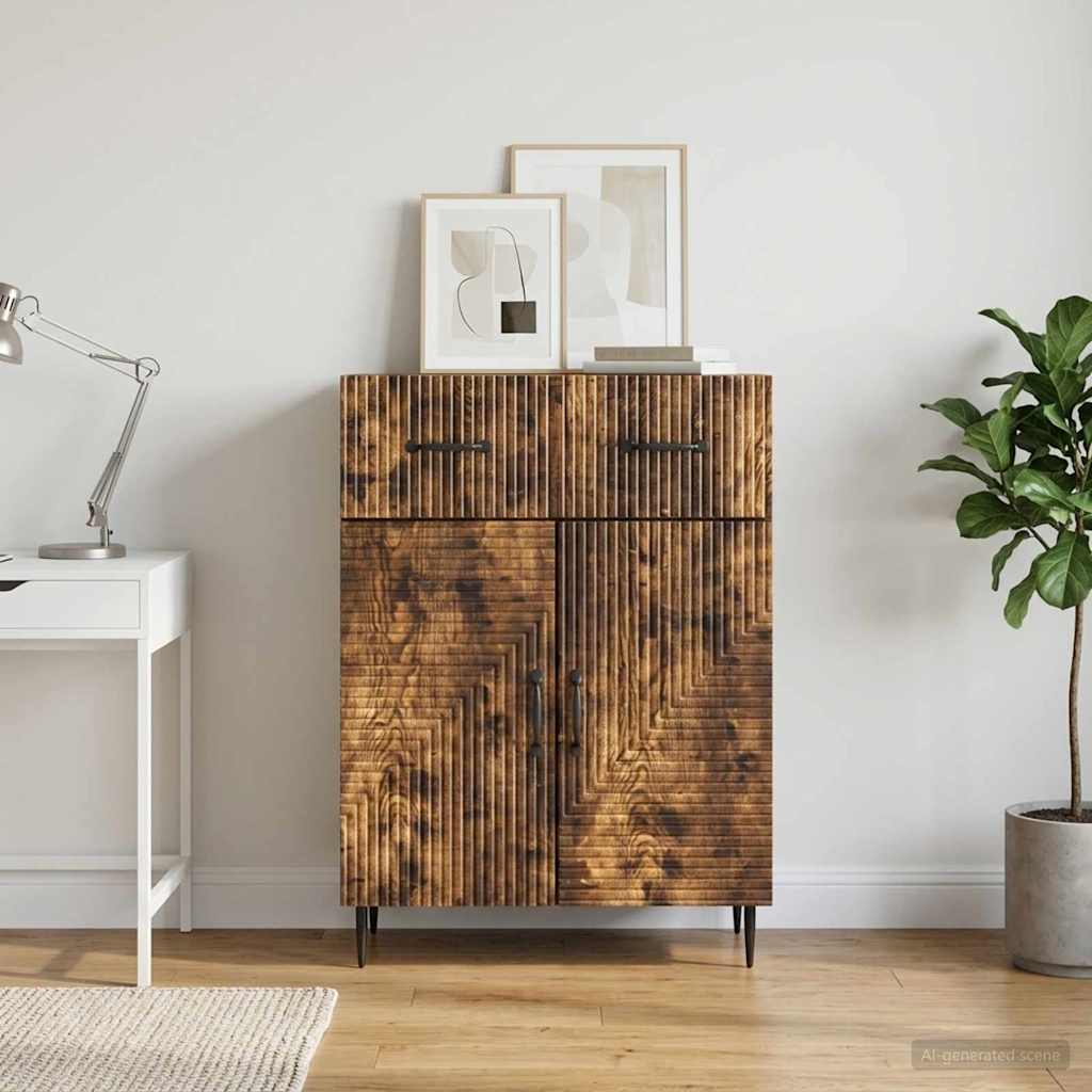 Credenza Rovere Fumo 66 x 34,5 x 89,5 cm Legno ingegnerizzato