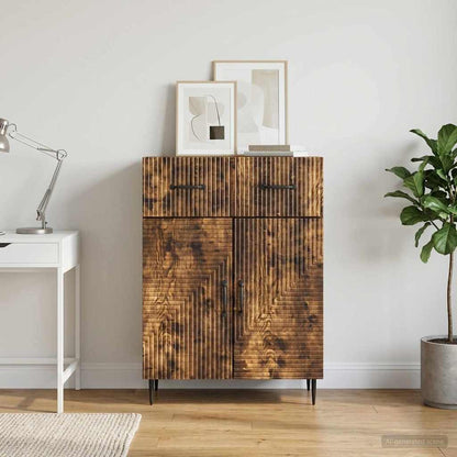 Credenza Rovere Fumo 66 x 34,5 x 89,5 cm Legno ingegnerizzato