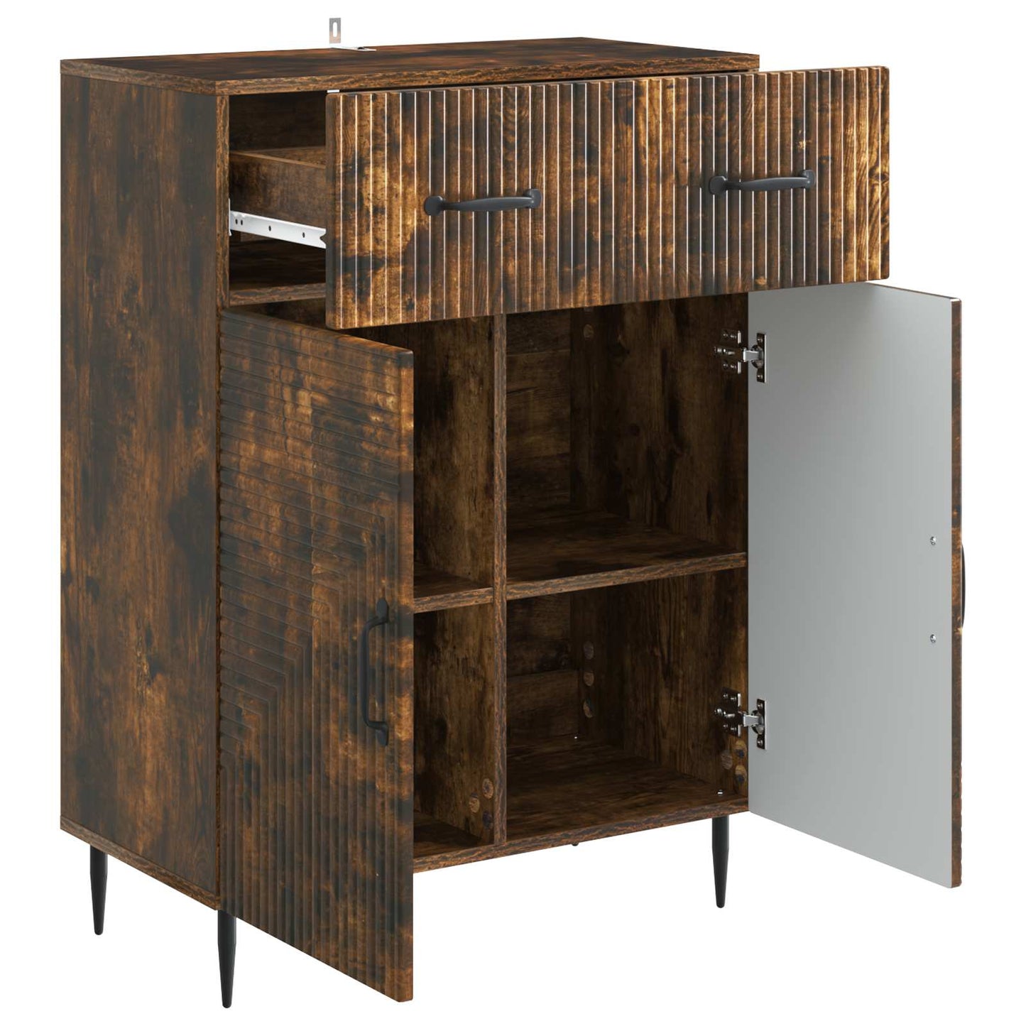 Credenza Rovere Fumo 66 x 34,5 x 89,5 cm Legno ingegnerizzato