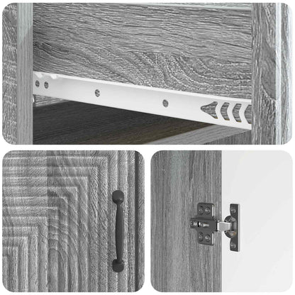 Credenza Grigio Sonoma 66 x 34,5 x 89,5 cm Legno ingegnerizzato | homemem39