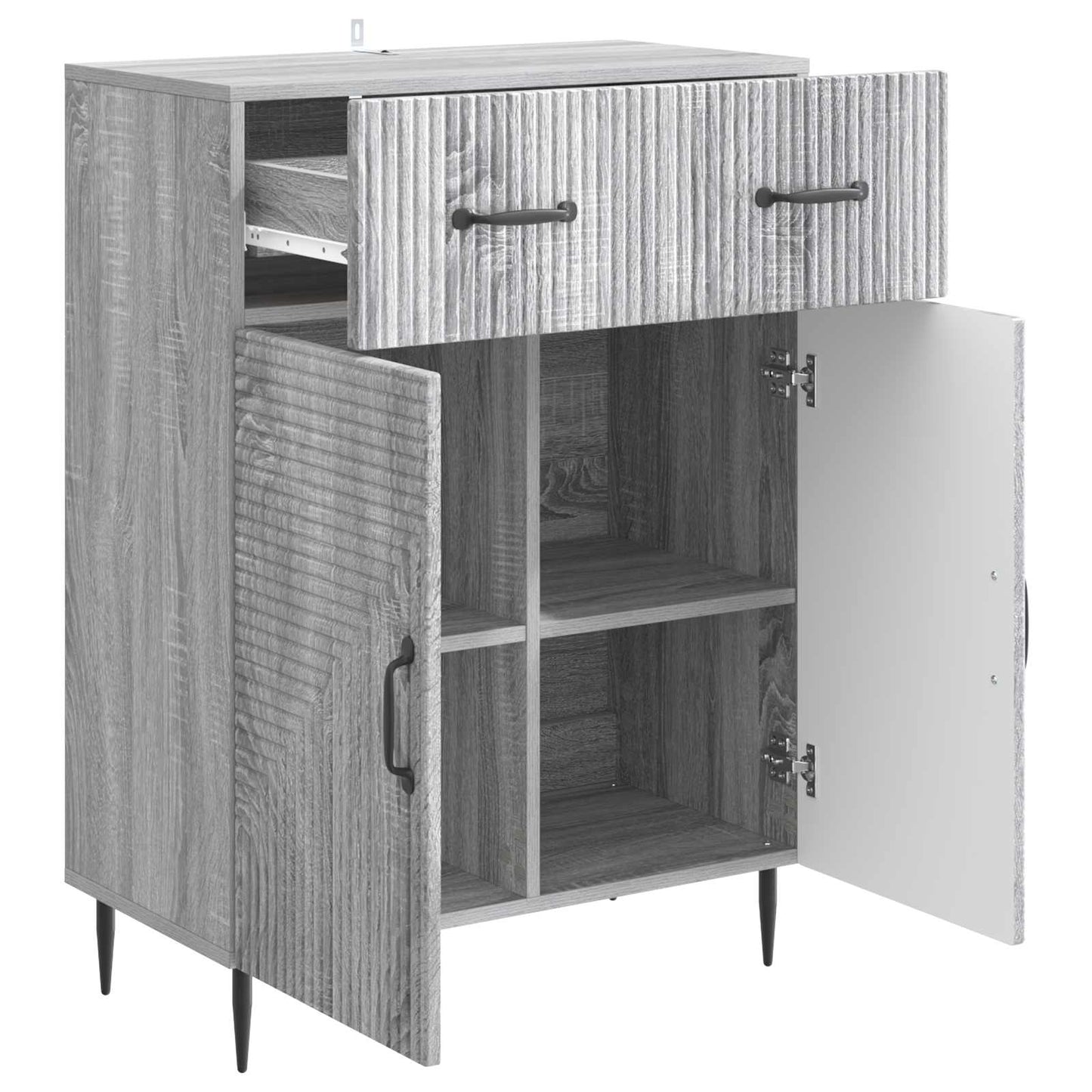 Credenza Grigio Sonoma 66 x 34,5 x 89,5 cm Legno ingegnerizzato | homemem39