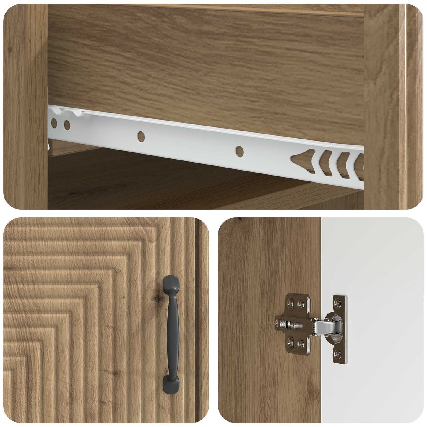 Credenza con cassetto Rovere Artigianale 66 x 34,5 x 89,5 cm