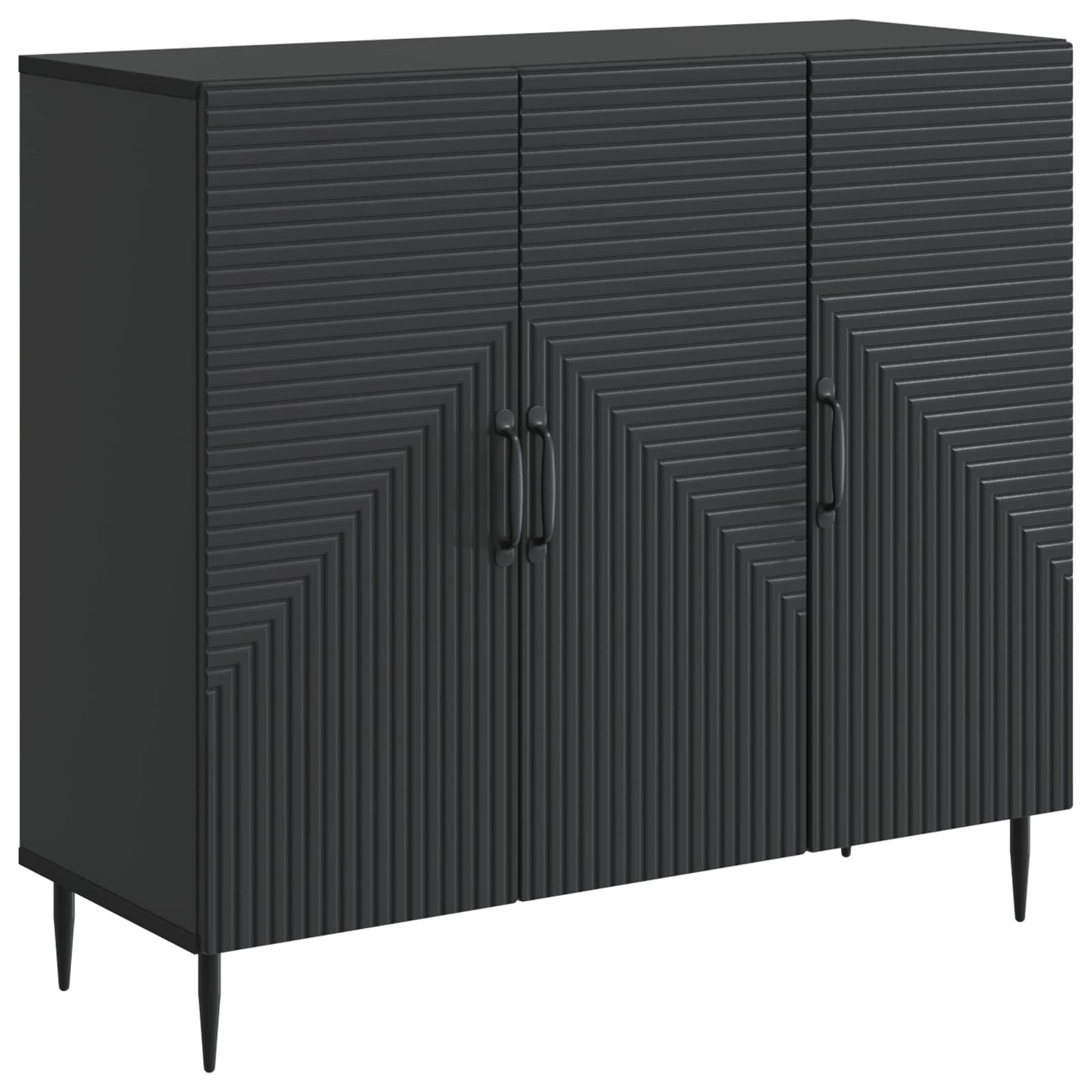 Credenza Nero 89 x 34,5 x 80 cm Legno ingegnerizzato | homemem39