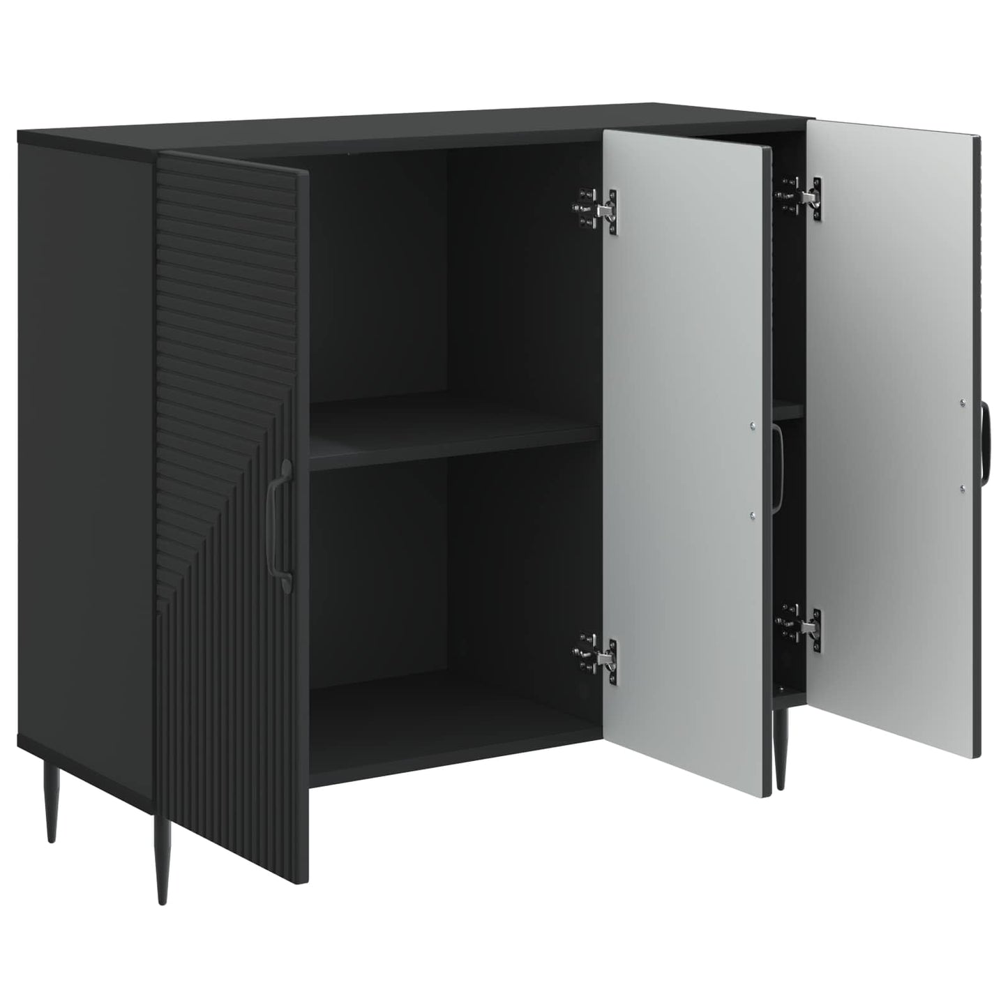 Credenza Nero 89 x 34,5 x 80 cm Legno ingegnerizzato | homemem39