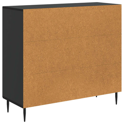 Credenza Nero 89 x 34,5 x 80 cm Legno ingegnerizzato | homemem39