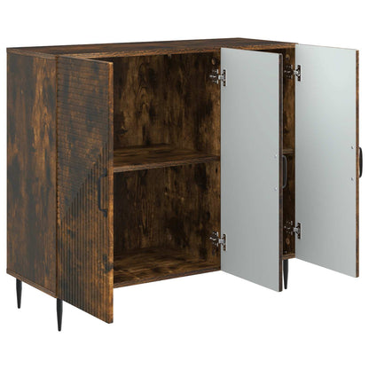 Credenza Rovere Fumo 89 x 34,5 x 80 cm Legno ingegnerizzato