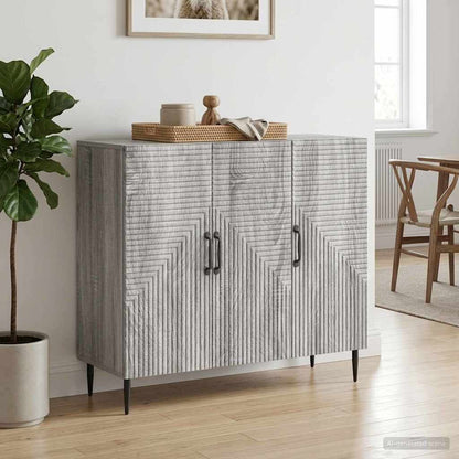 Credenza Grigio Sonoma 89 x 34,5 x 80 cm Legno ingegnerizzato