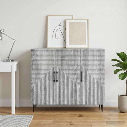Credenza Grigio Sonoma 89 x 34,5 x 80 cm Legno ingegnerizzato