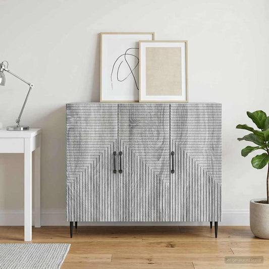 Credenza Grigio Sonoma 89 x 34,5 x 80 cm Legno ingegnerizzato