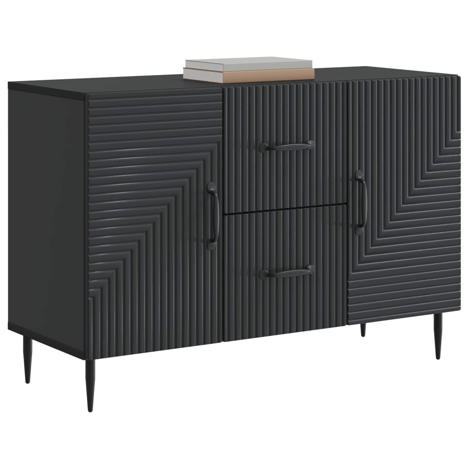 Credenza Nero 89 x 34,5 x 60 cm Legno ingegnerizzato | homemem39
