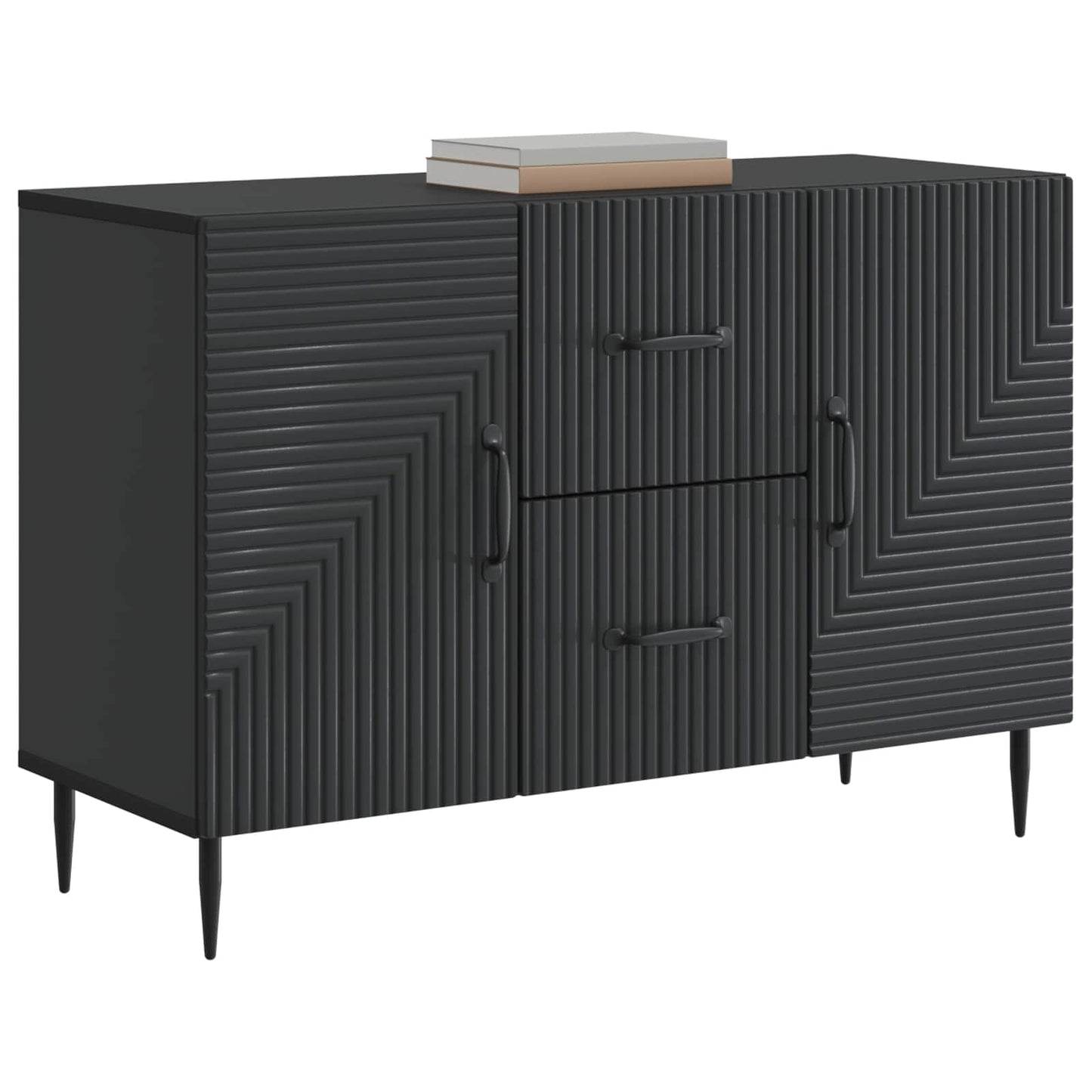 Credenza Nero 89 x 34,5 x 60 cm Legno ingegnerizzato