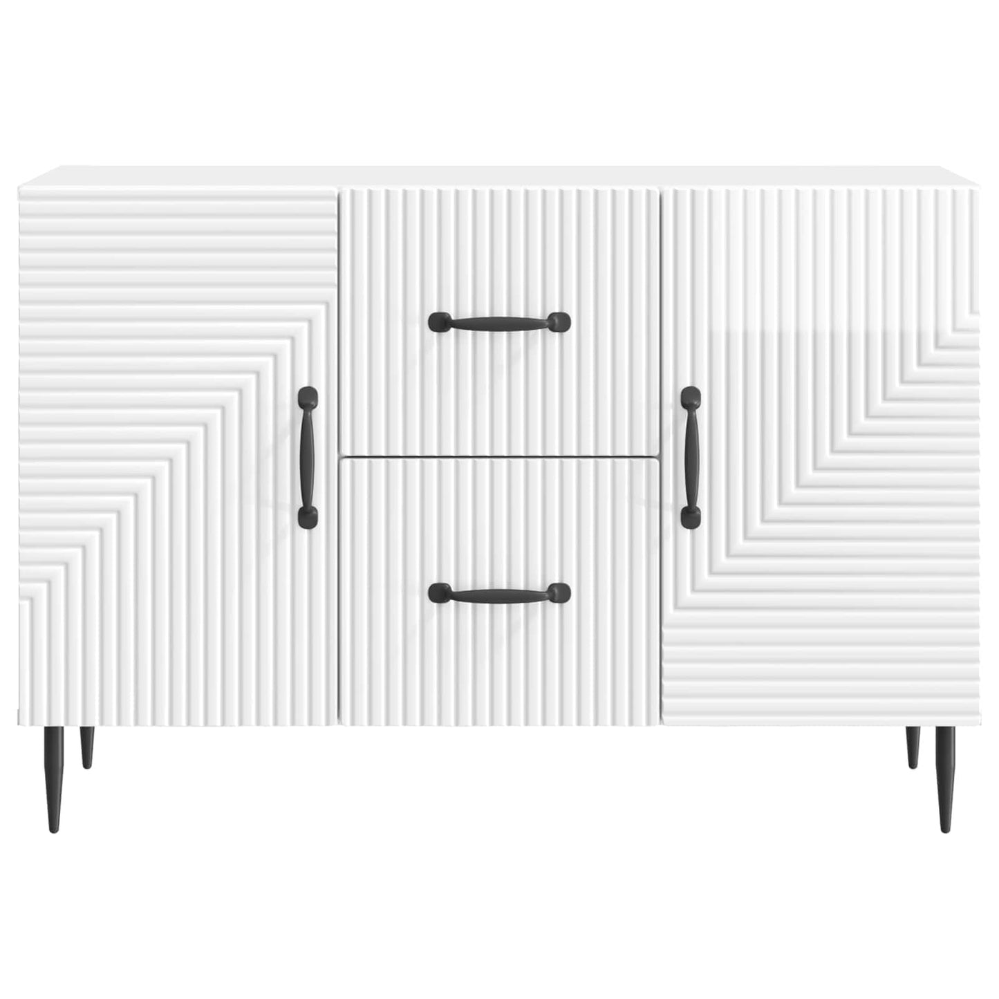 Credenza Bianco Lucido 89 x 34,5 x 60 cm Legno ingegnerizzato | homemem39