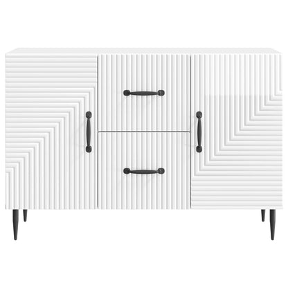 Credenza Bianco Lucido 89 x 34,5 x 60 cm Legno ingegnerizzato | homemem39