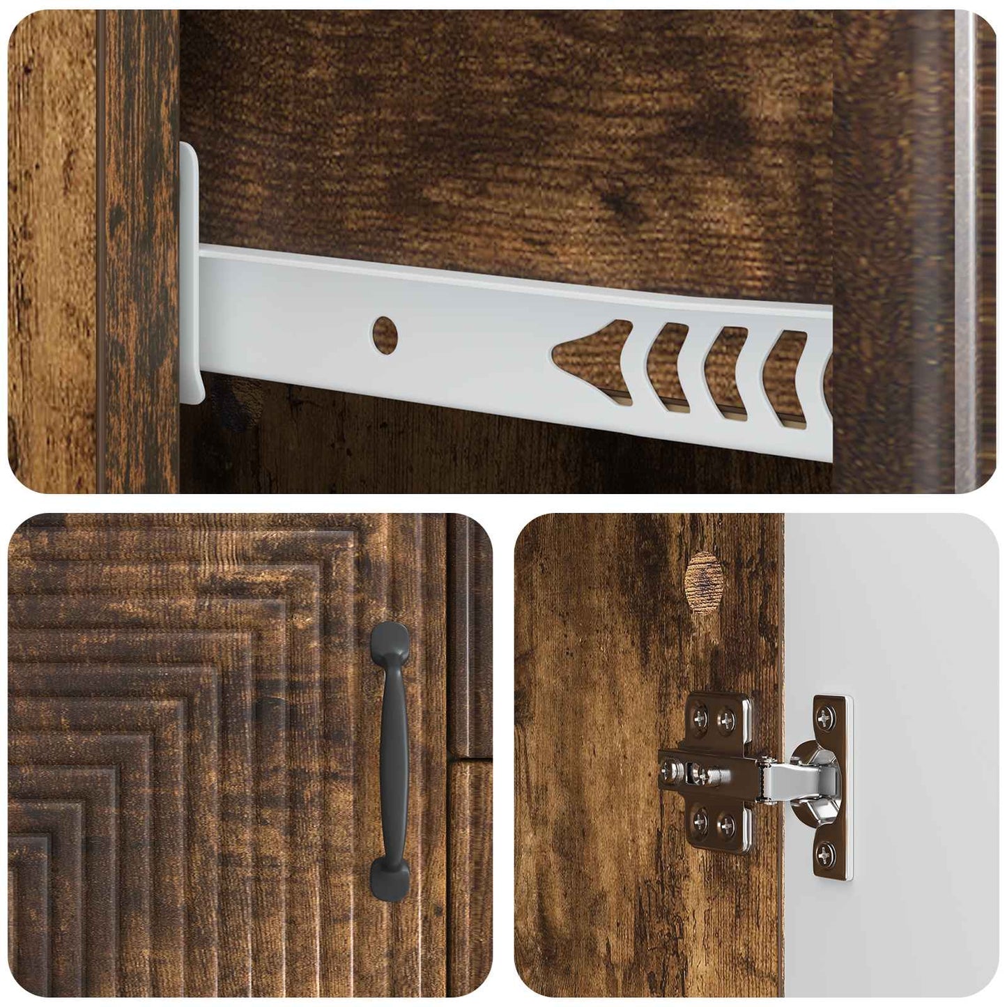 Credenza Rovere Fumo 89 x 34,5 x 60 cm Legno ingegnerizzato | homemem39