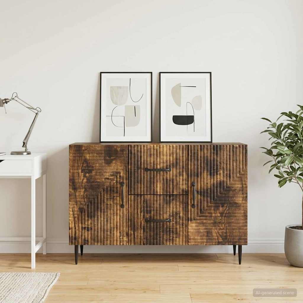 Credenza Rovere Fumo 89 x 34,5 x 60 cm Legno ingegnerizzato