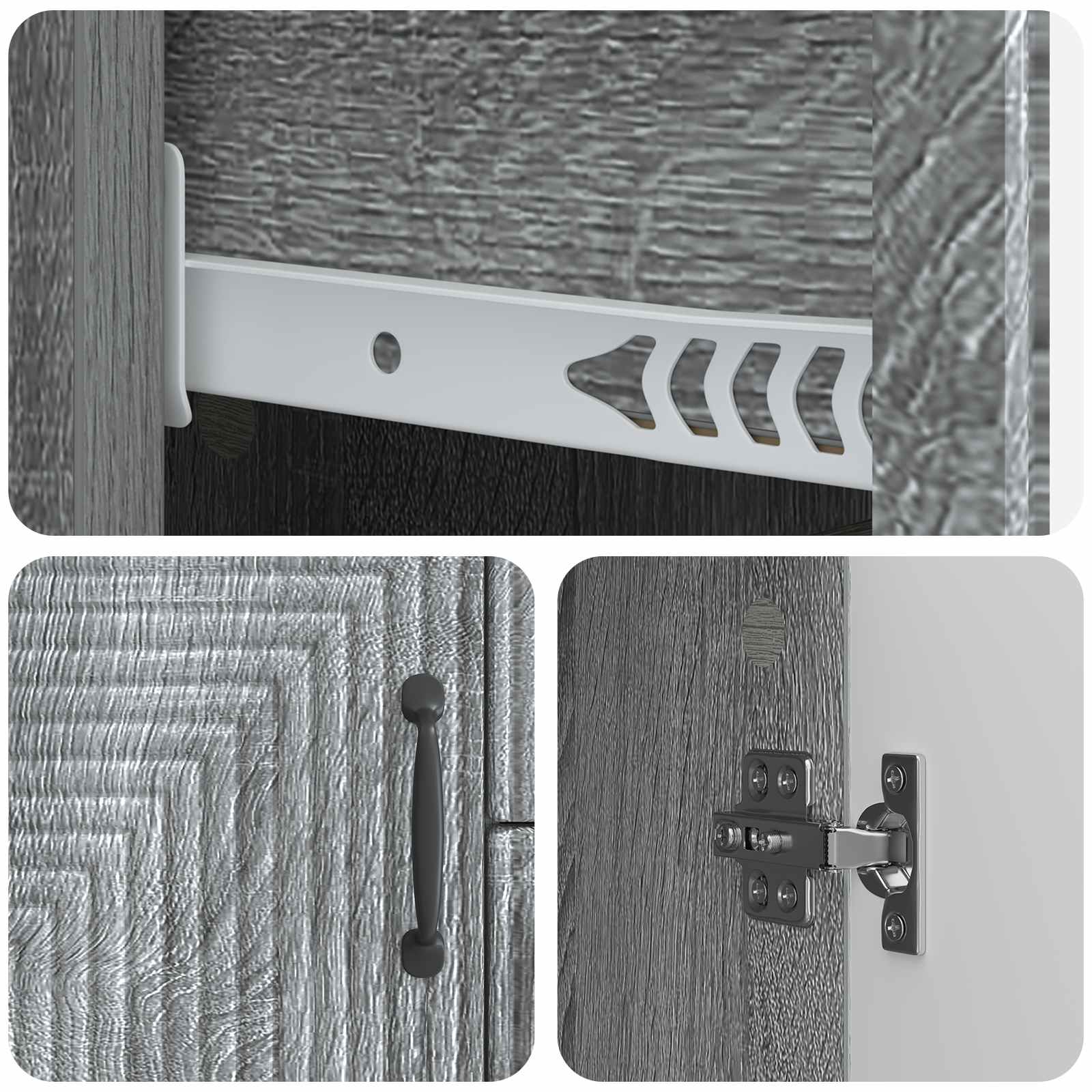 Credenza Grigio Sonoma 89 x 34,5 x 60 cm Legno ingegnerizzato | homemem39