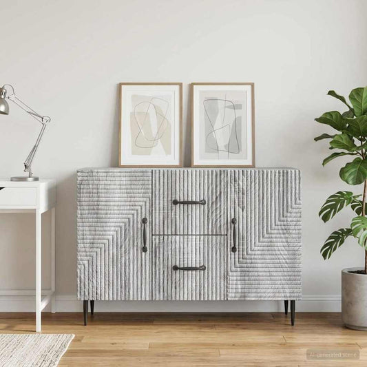 Credenza Grigio Sonoma 89 x 34,5 x 60 cm Legno ingegnerizzato