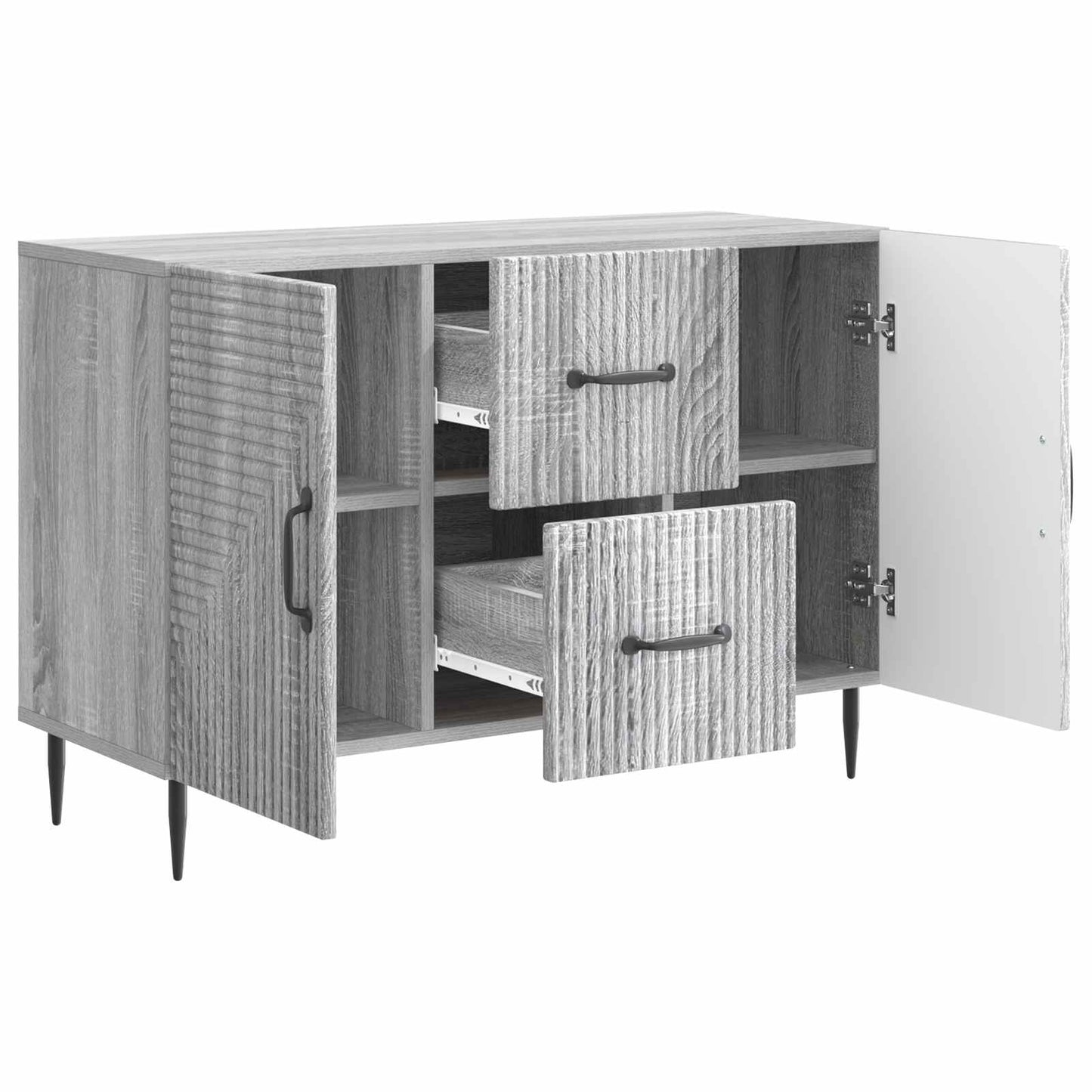Credenza Grigio Sonoma 89 x 34,5 x 60 cm Legno ingegnerizzato