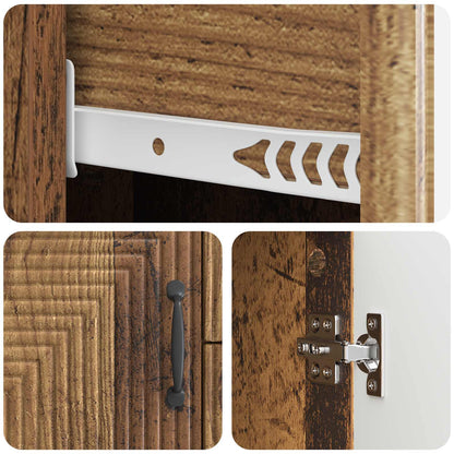 Credenza Legno antico 89 x 34,5 x 60 cm Legno ingegnerizzato