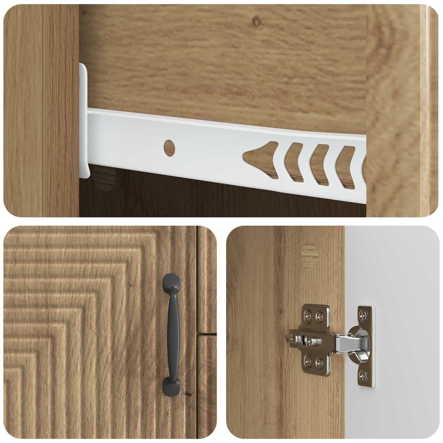 Credenza con cassetto Rovere Artigianale 89 x 34,5 x 60 cm | homemem39