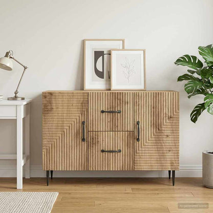 Credenza con cassetto Rovere Artigianale 89 x 34,5 x 60 cm