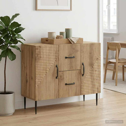 Credenza con cassetto Rovere Artigianale 89 x 34,5 x 60 cm
