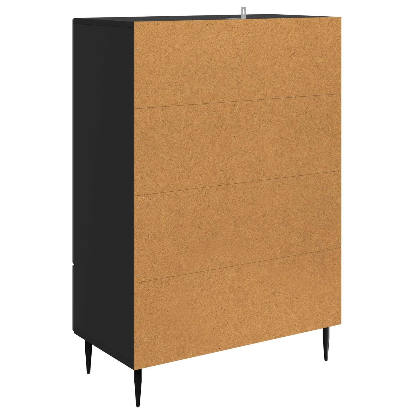 Credenza Nero 66 x 34,5 x 95 cm Legno ingegnerizzato