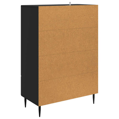 Credenza Nero 66 x 34,5 x 95 cm Legno ingegnerizzato