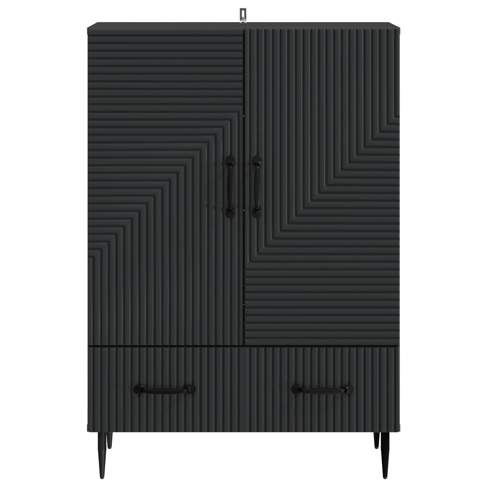 Credenza Nero 66 x 34,5 x 95 cm Legno ingegnerizzato | homemem39