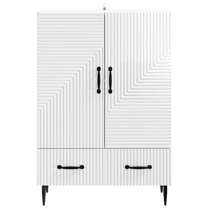 Credenza Bianco Lucido 66 x 34,5 x 95 cm Legno ingegnerizzato | homemem39