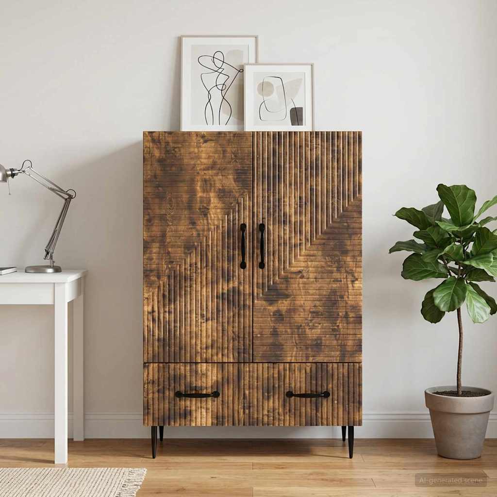 Credenza Rovere Fumo 66 x 34,5 x 95 cm Legno ingegnerizzato