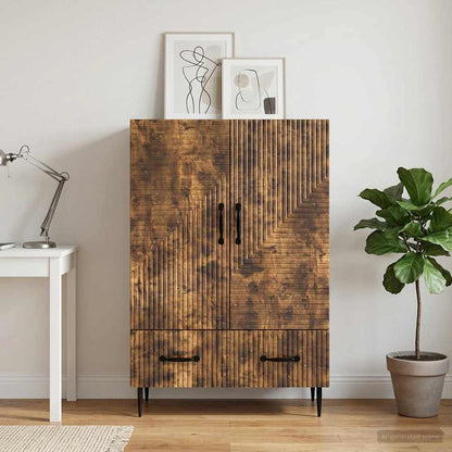 Credenza Rovere Fumo 66 x 34,5 x 95 cm Legno ingegnerizzato