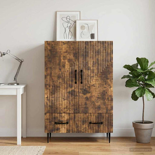 Credenza Rovere Fumo 66 x 34,5 x 95 cm Legno ingegnerizzato