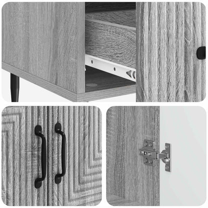 Credenza Grigio Sonoma 66 x 34,5 x 95 cm Legno ingegnerizzato